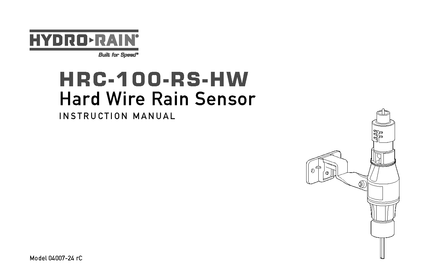 HardWired Rain Sensor HydroRain